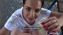 Public Agent Hot tourist Sophia Laure fucked and creampied on picnic bench