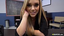 Incredibly Hot Secretary Kali Roses Applies for Boss's Cock