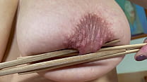 Hard Play with My Hard Nipples and Pussy by Sushi Sticks and Ice Cube Full on Premium